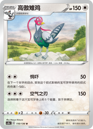 高傲雉鸡