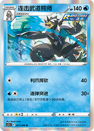 连击武道熊师